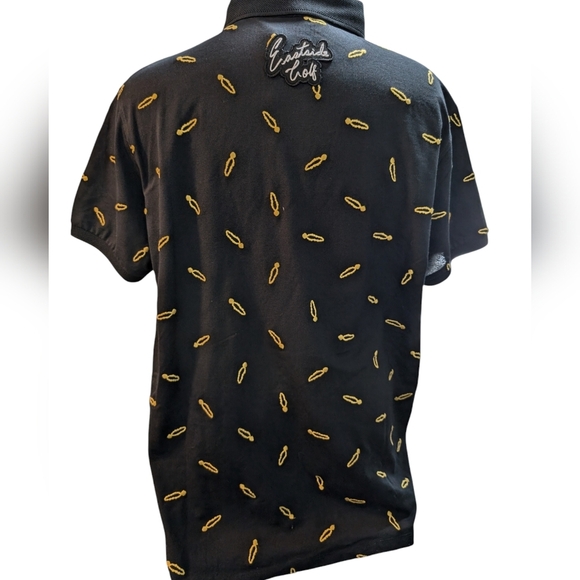 Eastside Golf Polo Shirt Men’s Black Cuban Link .Size XXL - Picture 3 of 9